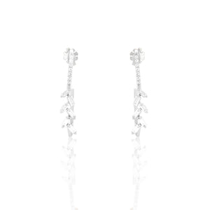 Diamond Earrings in White Gold