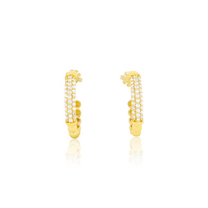 Diamond Earrings in Yellow Gold