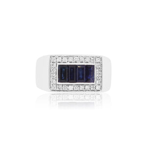 Blue Sapphire Gents Ring