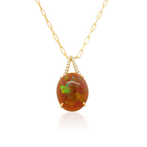 Fire Opal Pendant