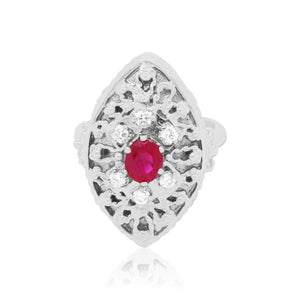 Oval Ruby Vintage Ring