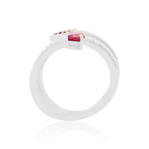 Pink Diamond Open Ring