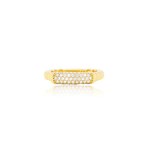 Yellow Gold Diamond Ball Ring